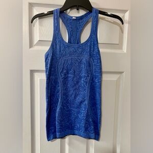 Lululemon Swiftly Blue Racerback Tank Top Size 4